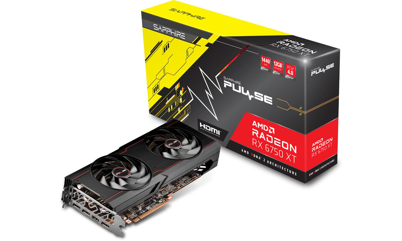 Sapphire Radeon RX 6750 XT PULSE GAMING OC 8 ГБ GDDR6