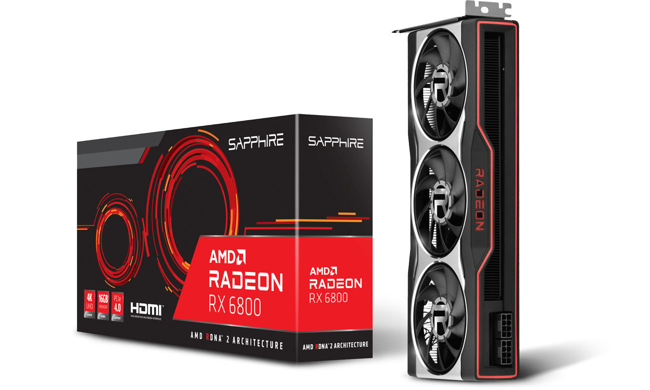 Видеокарта AMD Sapphire Radeon RX 6800 16 ГБ GDDR6 21305-01-20G