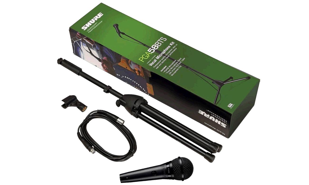 Микрофон Shure PGA58 с кабелем XLR-XLR