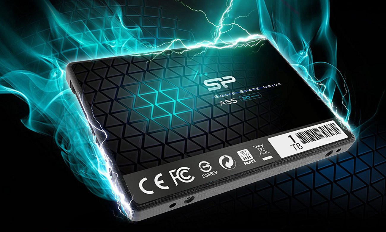 SSD Silicon Power 1 ТВ 2,5 дюйма SATA SSD A55