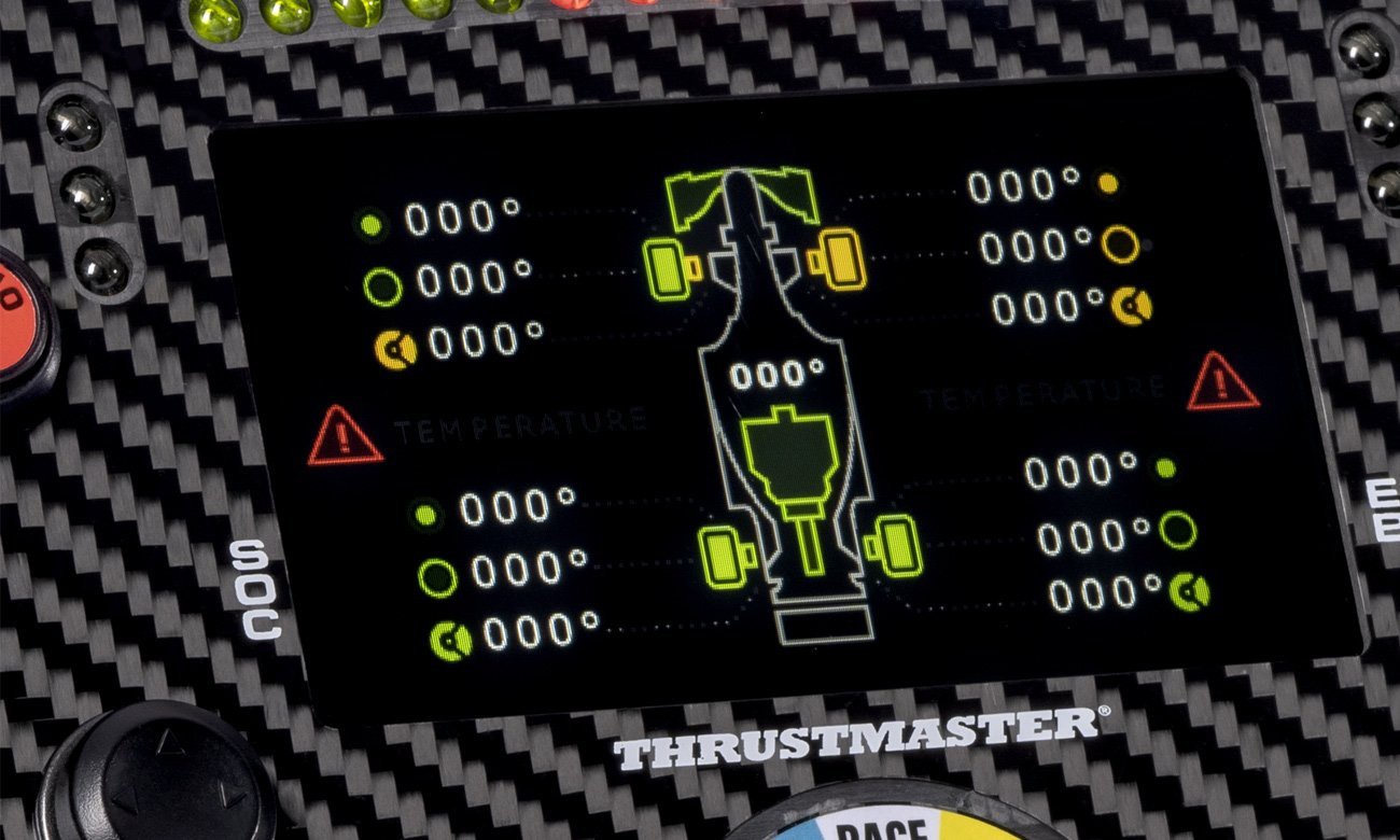 Интерактивный ЖК-дисплей на руле Thrustmaster Ferrari SF1000