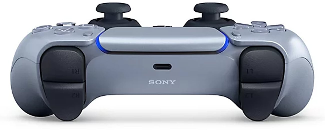 Контролер Sony DualSense для PlayStation 5 Sterling Silver — вид зверху