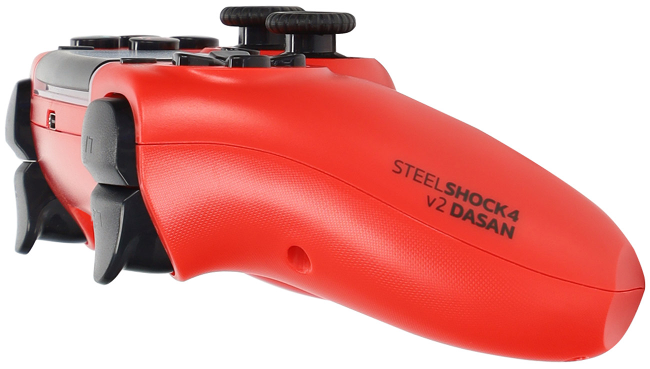 Контролер SteelDigi Steelshock V2 Dasan для PS4 Red – вид зліва