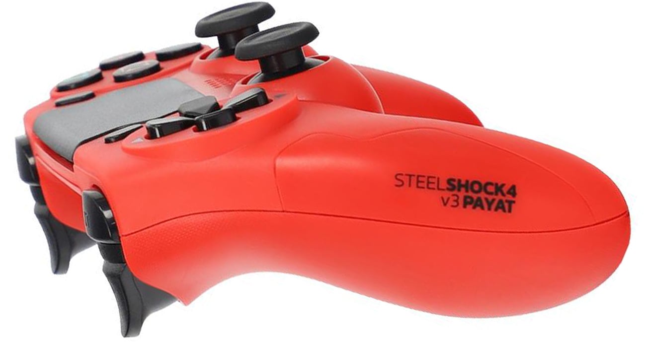 Контроллер SteelDigi STEELSHOCK v3 Payat PS4 Red - вид сбоку