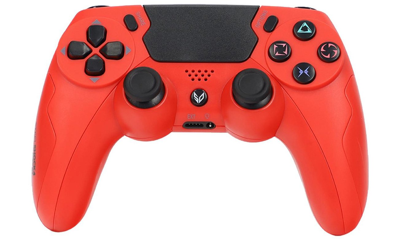 SteelDigi STEELSHOCK v3 Payat PS4 Controller Red – вид спереди