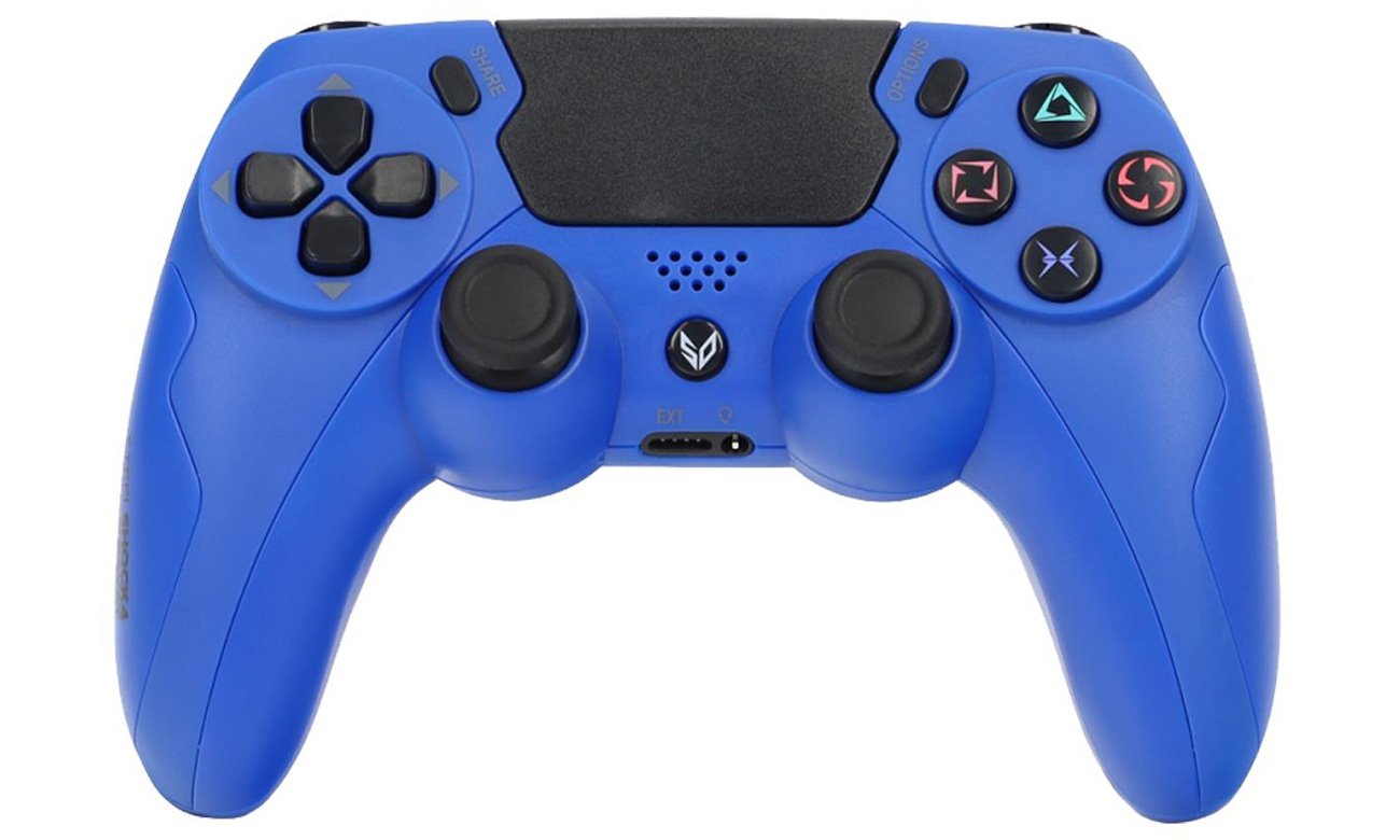 SteelDigi STEELSHOCK v3 Payat PS4 Controller Blue – вид спереду