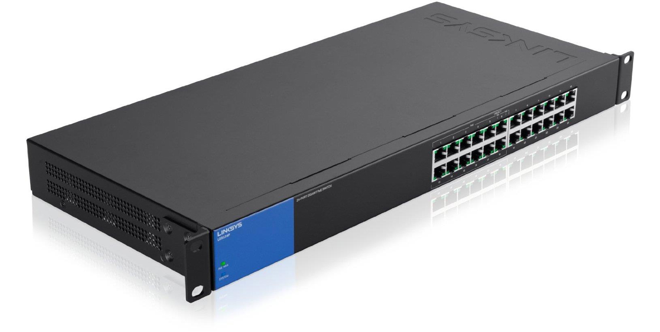 Коммутатор Linksys 24p LGS124P RACK