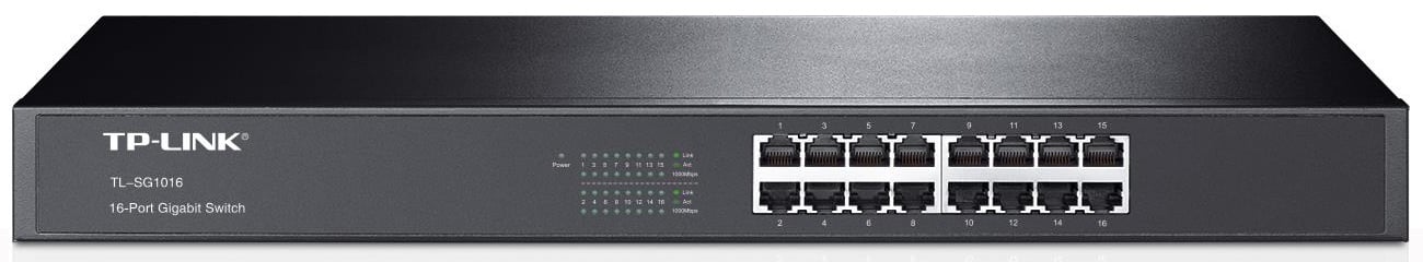 Комутатор TP-Link 16p TL-SG1016 Rack