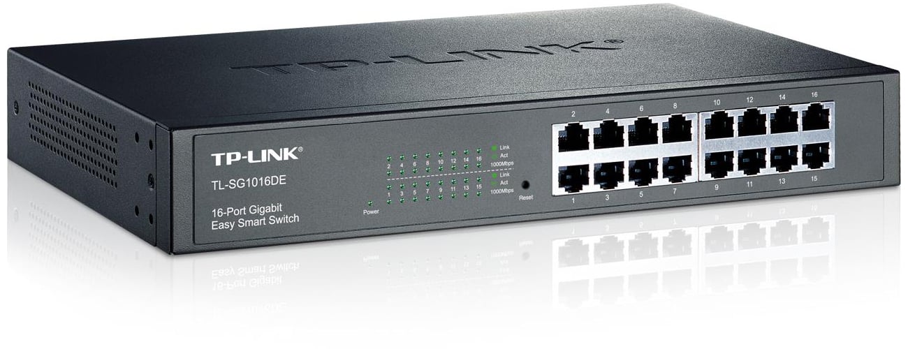 Комутатор TP-Link 16p TL-SG1016DE Rack Простий у використанні