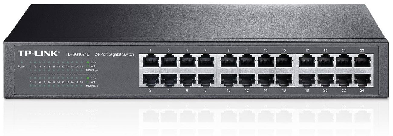 Коммутатор TP-Link 24p TL-SF1024D Rack 13 Эффективность работы