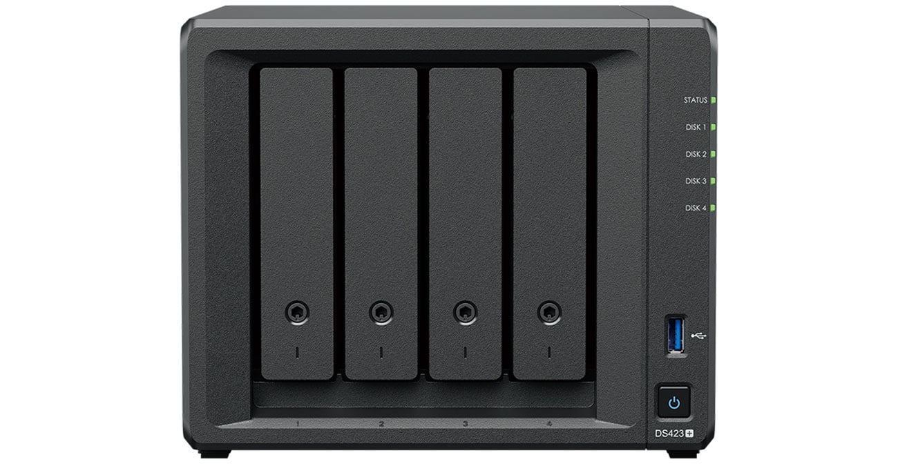 Synology DS423+, вид спереду