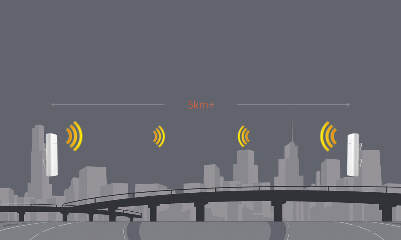 Дальність передачі 5 км+
