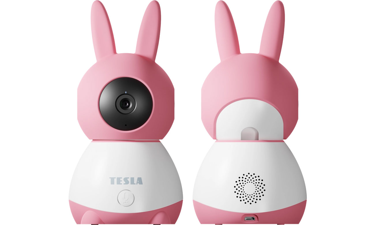 Tesla Smart Camera 360 Baby Pink Передняя, задняя