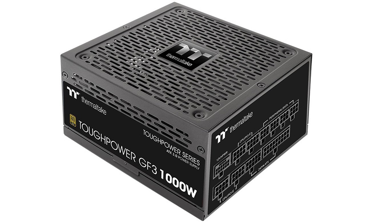 Thermaltake Toughpower GF3 1000W вид сверху под углом