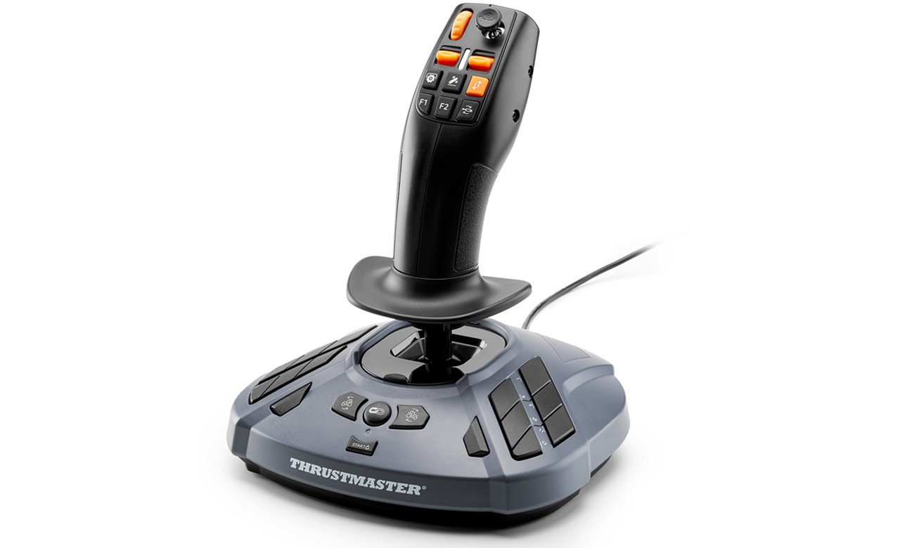 Джойстик Thrustmaster SimTask FarmStick – угловой вид сзади