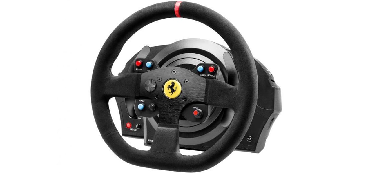 Вид спереду Thrustmaster T300 Ferrari Integral RW Alcantara Edition