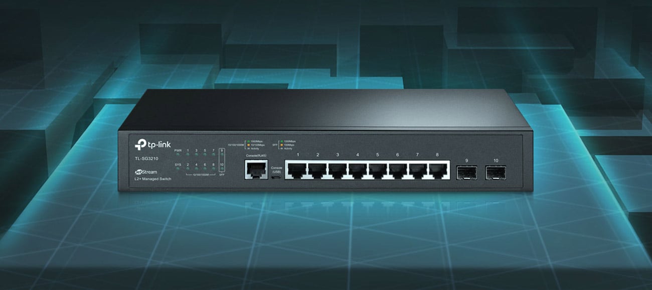 Коммутатор TP-Link 10p TL-SG3210 Rack