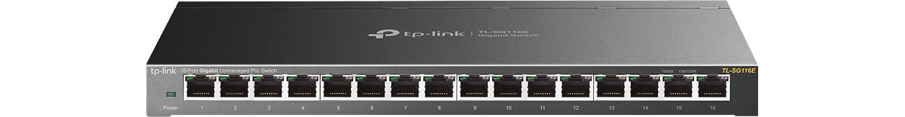 Коммутатор TP-Link 16p TL-SG116E 16x10/100/1000Mbit (Unmanaged Pro) (SMB)