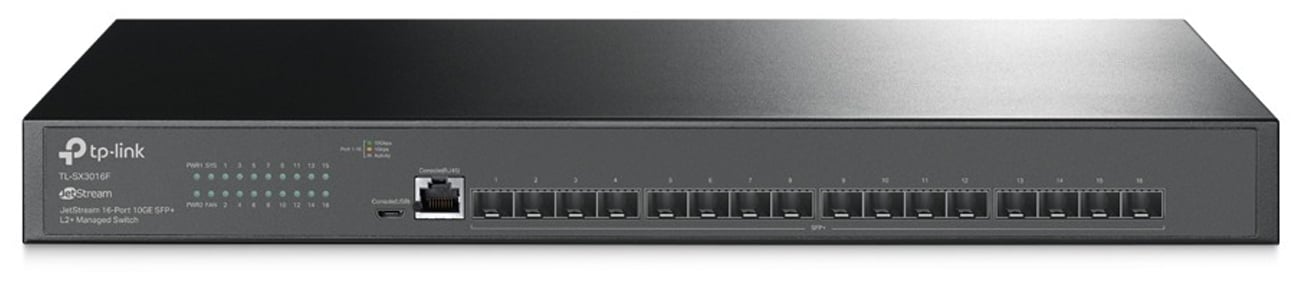 Управляемый коммутатор TP-Link TL-SX3016F - вид спереди