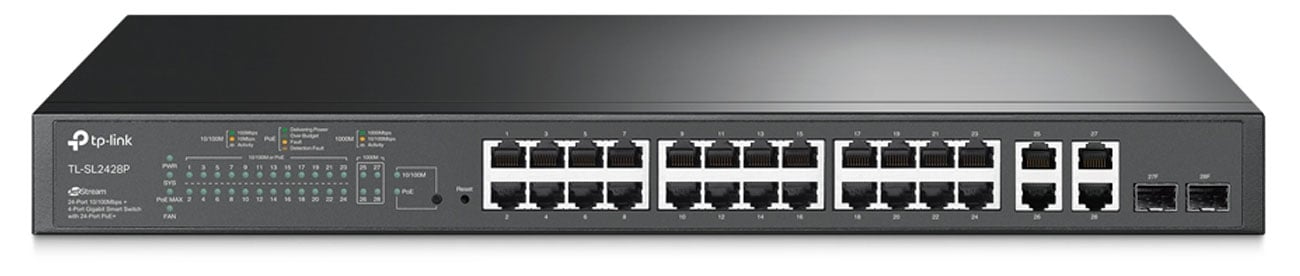 Коммутатор TP-Link TL-SL2428P - Вид спереди