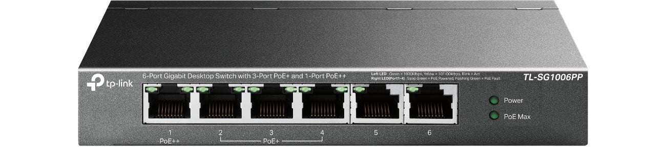 Порты TP-Link TL-SG1006PP