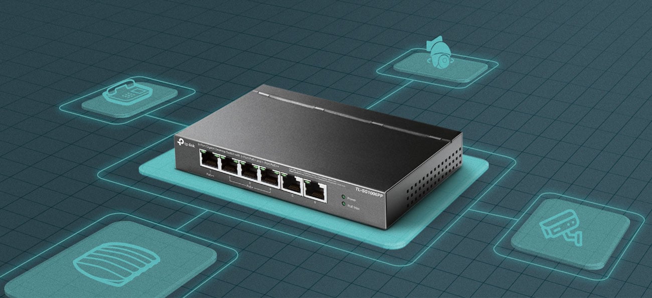 Коммутатор TP-Link TL-SG1006PP PoE