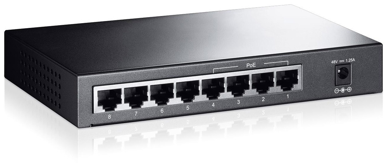 Комутатор TP-Link 8p TL-SF1008P запобігання навантаженню