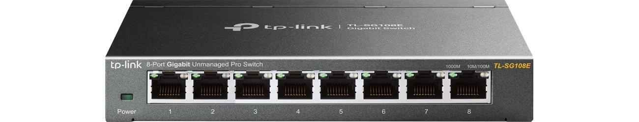 Коммутатор TP-Link 8p TL-SG108E (8x10/100/1000Mbit) (Unmanaged Pro) (SMB)