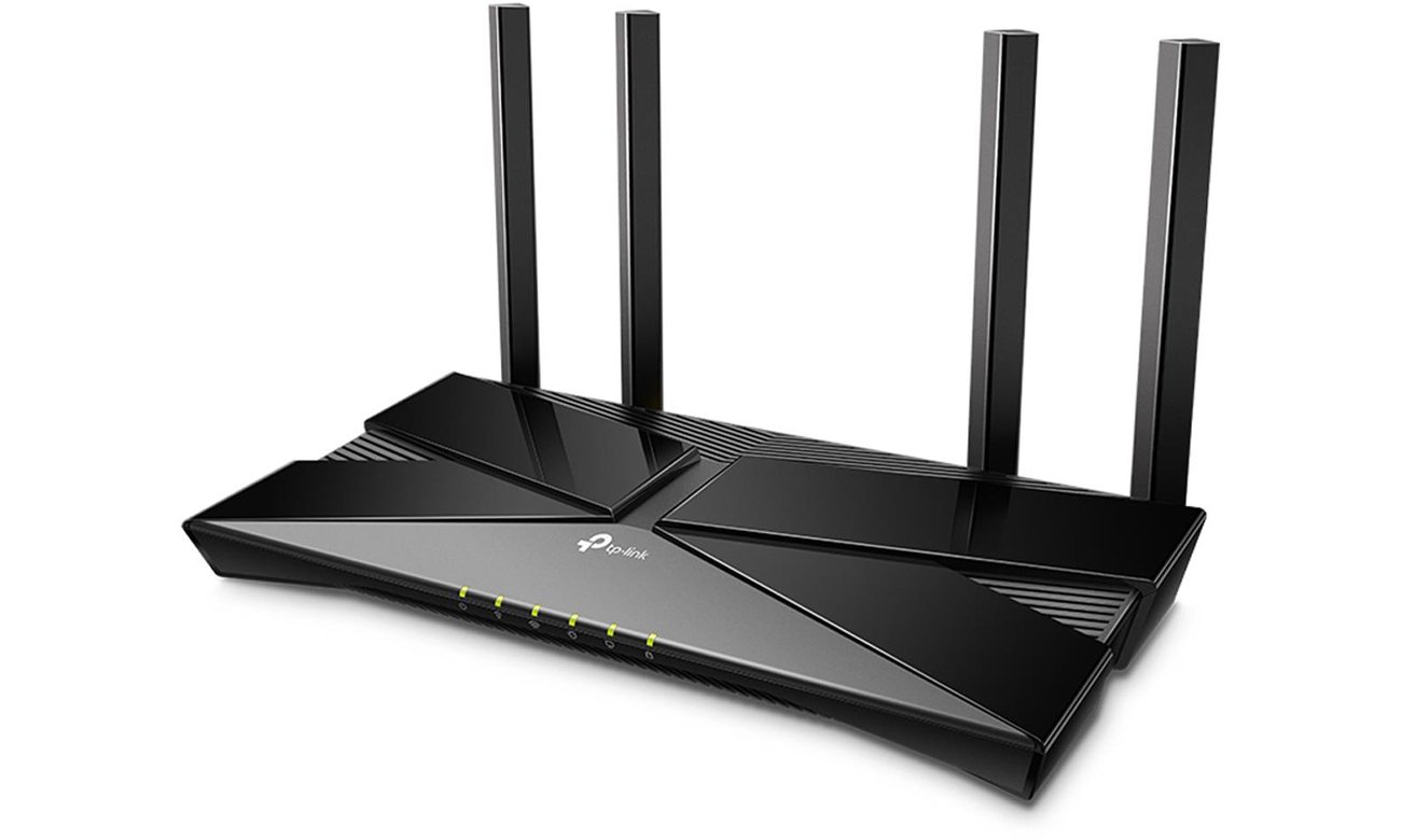 Двухдиапазонный маршрутизатор TP-Link Aginet EX220 Wi-Fi 6 (AX1800) – угловой вид спереди