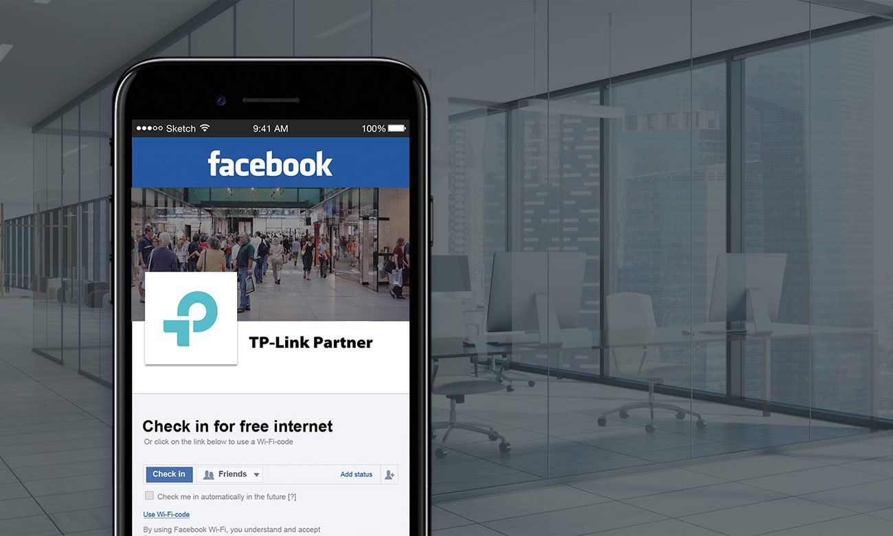 Сеть TP-Link EAP620 HD для гостей через Facebook