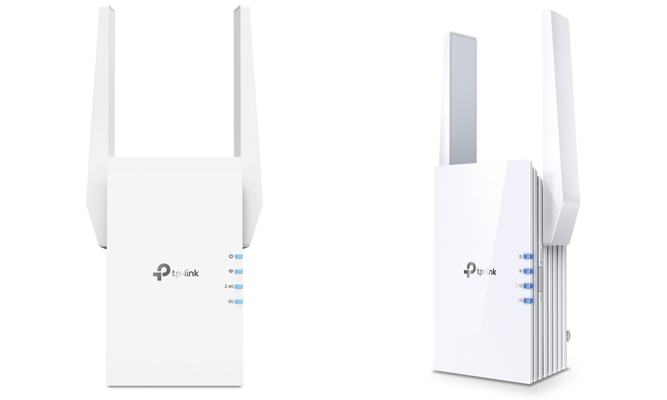 Універсальний бездротовий підсилювач TP-Link RE705X - Вид спереду та збоку