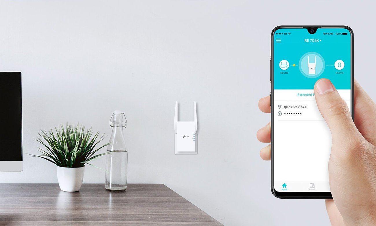 Універсальний бездротовий підсилювач TP-Link RE705X - Просте управління та контроль через додаток