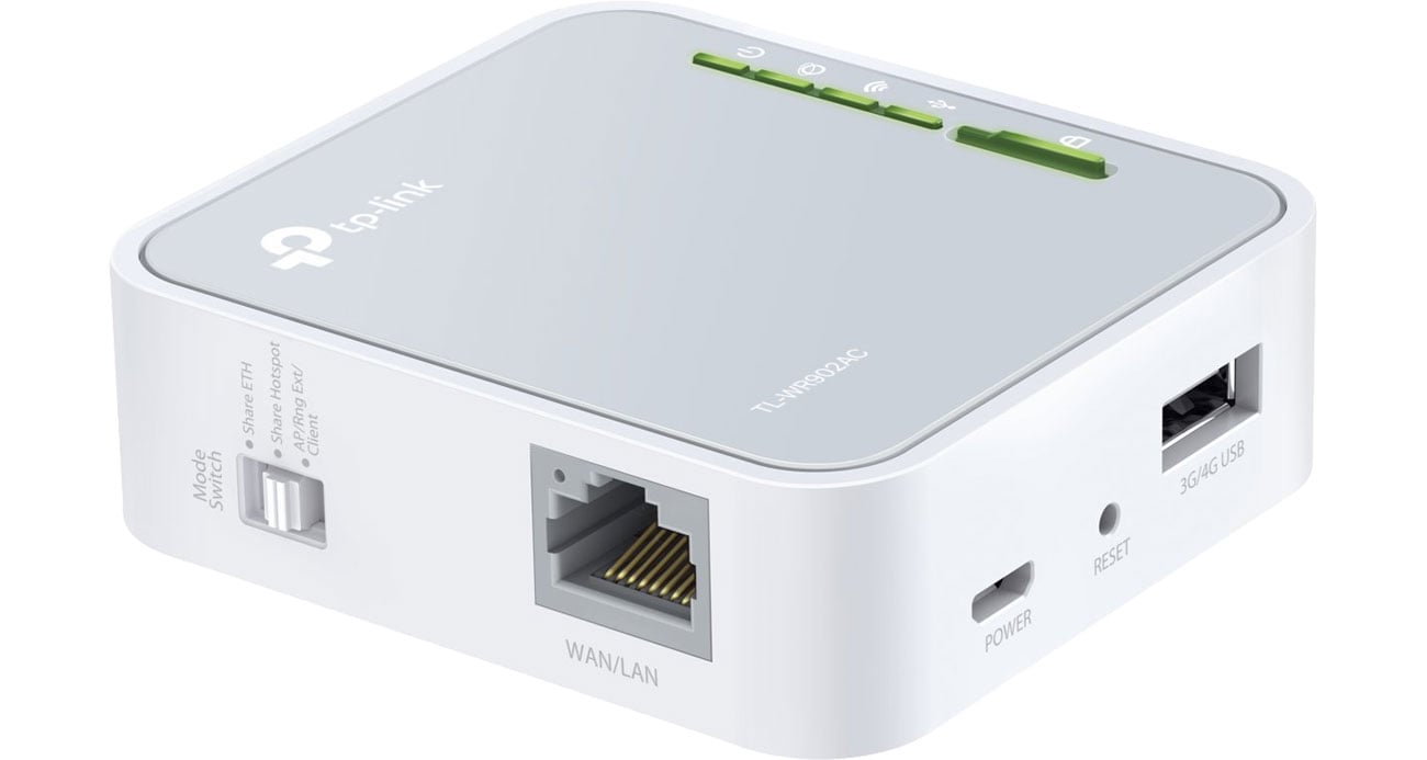 TP-Link TL-WR902AC Разъемы USB, micro USB, LAN