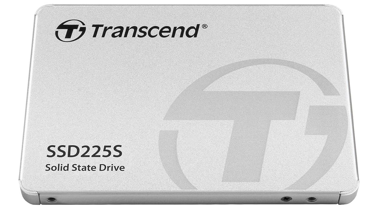 2,5-дюймовий твердотільний накопичувач Transcend 225S SATA – вид спереду під кутом