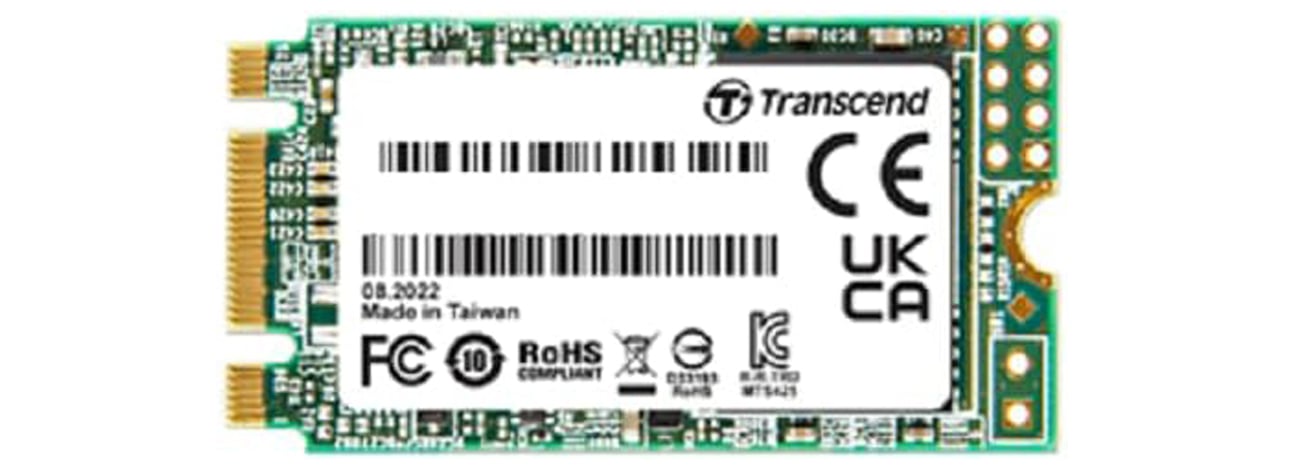 M.2 Transcend 425S SATA SSD – вид спереди