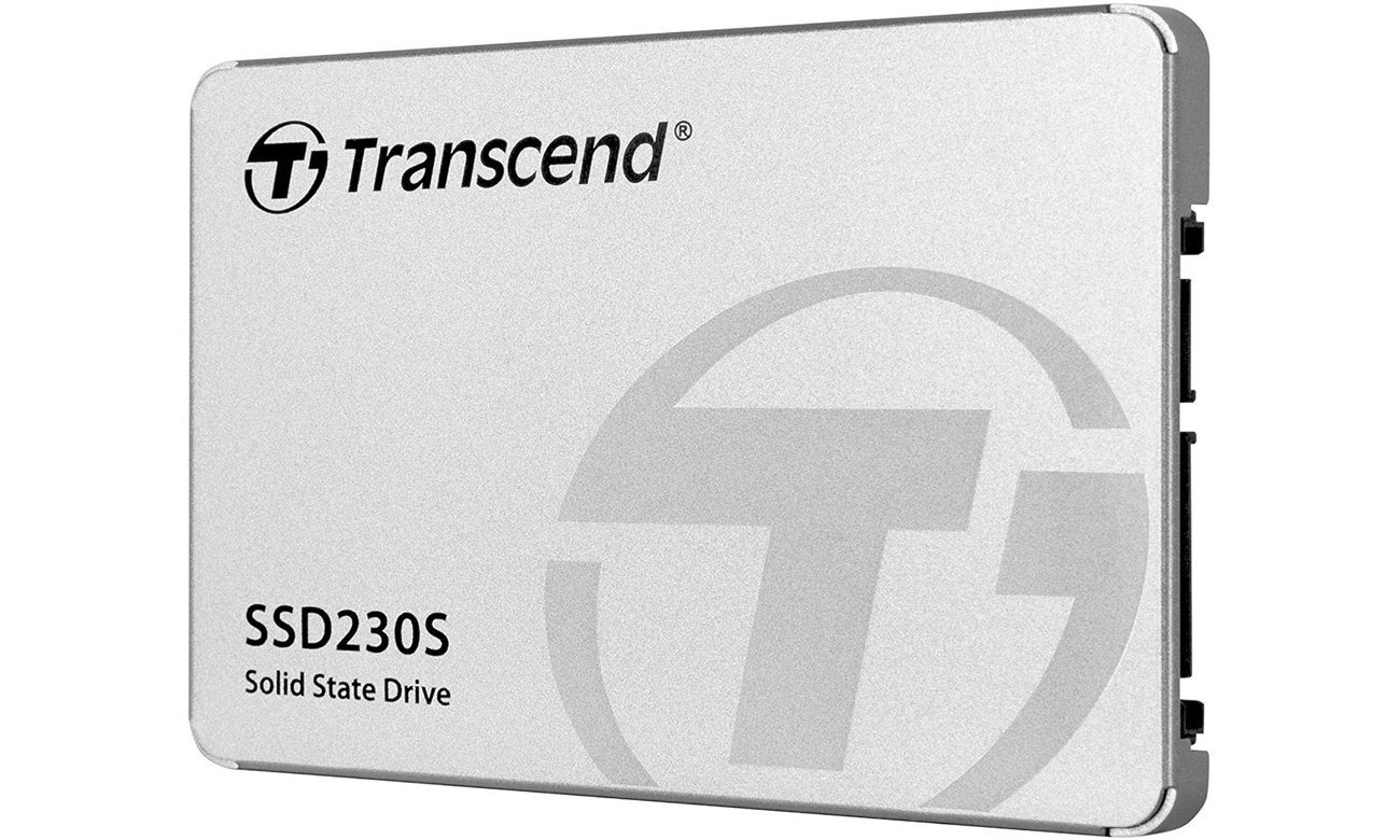 2,5-дюймовий SSD-накопичувач Transcend 230S SATA - вид спереду під кутом