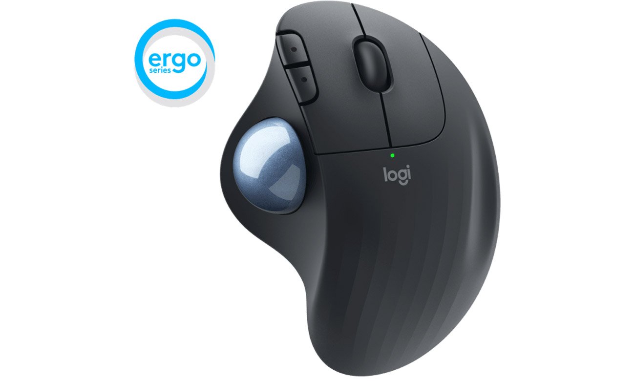 Эргономичная мышь Logitech M575 Ergo Trackball for Business Grafit