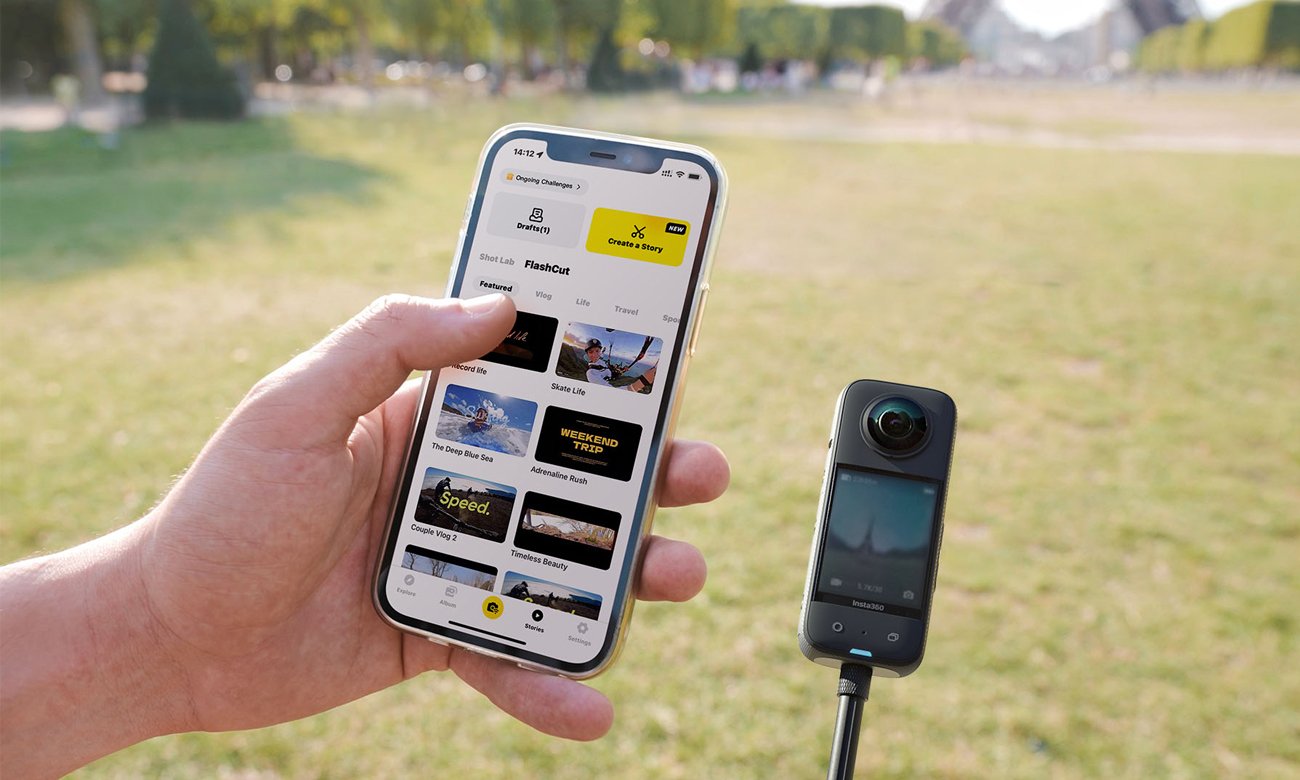 додаток спортивної камери insta360 x3