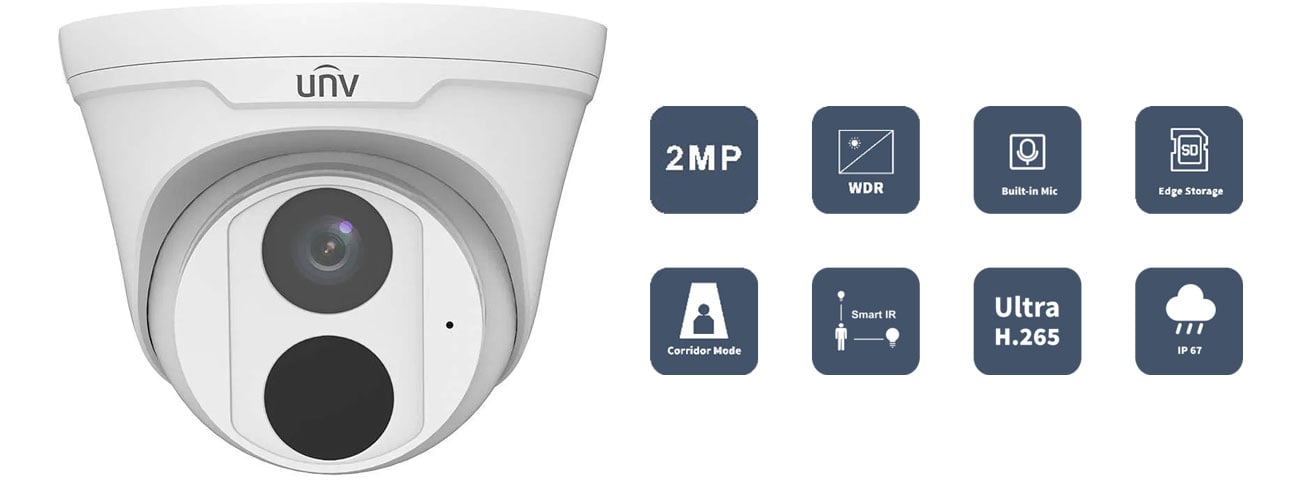 Uniview IPC3612LB-ADF40K-G 2MP 4 мм