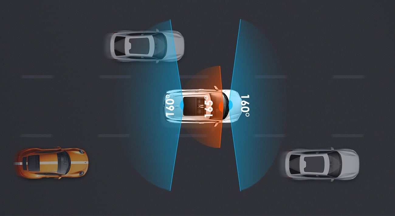 Відеореєстратор Vantrue E3 - Записи з передньої, задньої та внутрішньої частини автомобіля