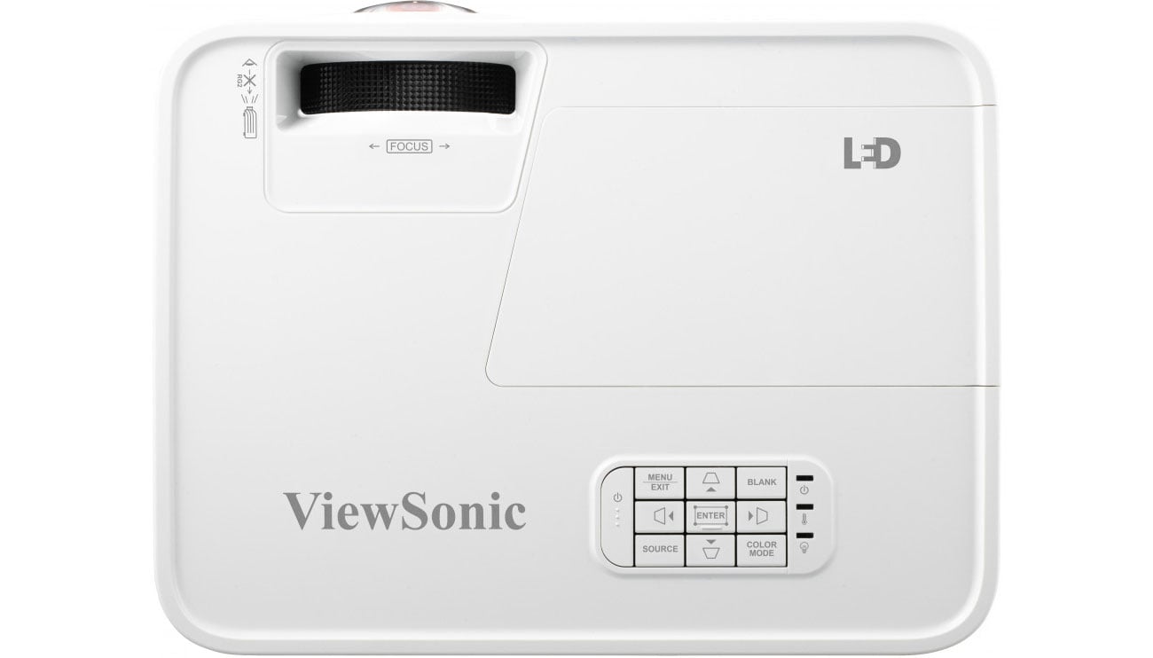 Вид сверху ViewSonic LS550WH