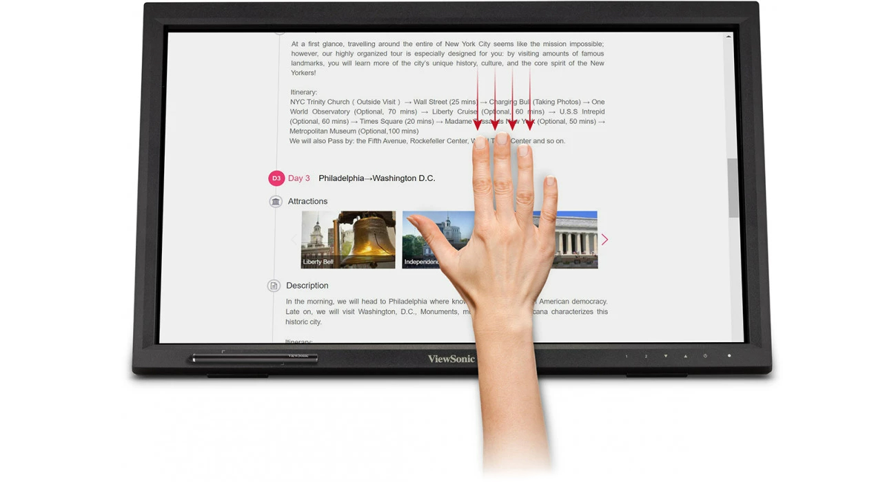 Сенсорний екран ViewSonic TD2423