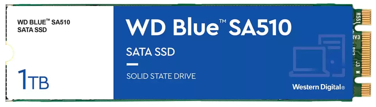 WD Blue SA510 1TB M.2 SSD – вид спереди