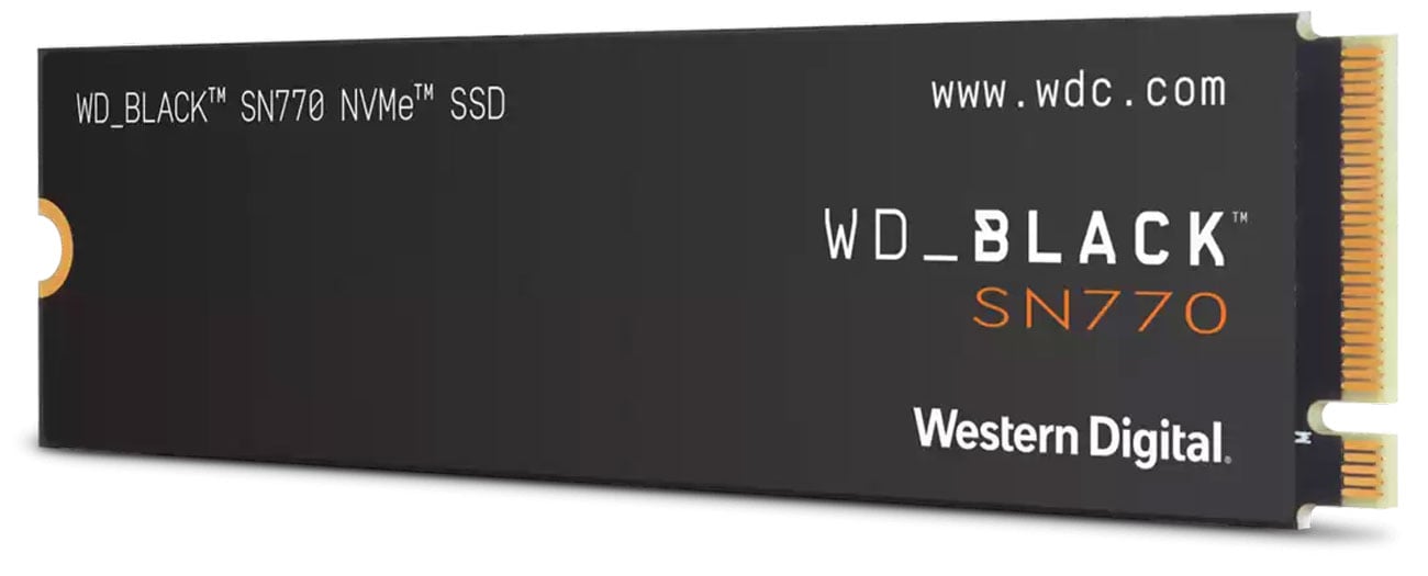 Твердотельный накопитель WD Black SN770 2 ТБ M.2 – вид спереди под углом