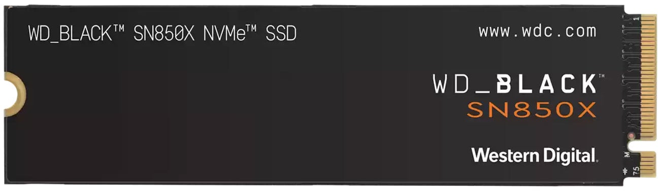 M.2 NVMe SSD WD BLACK SN850X – вид спереду