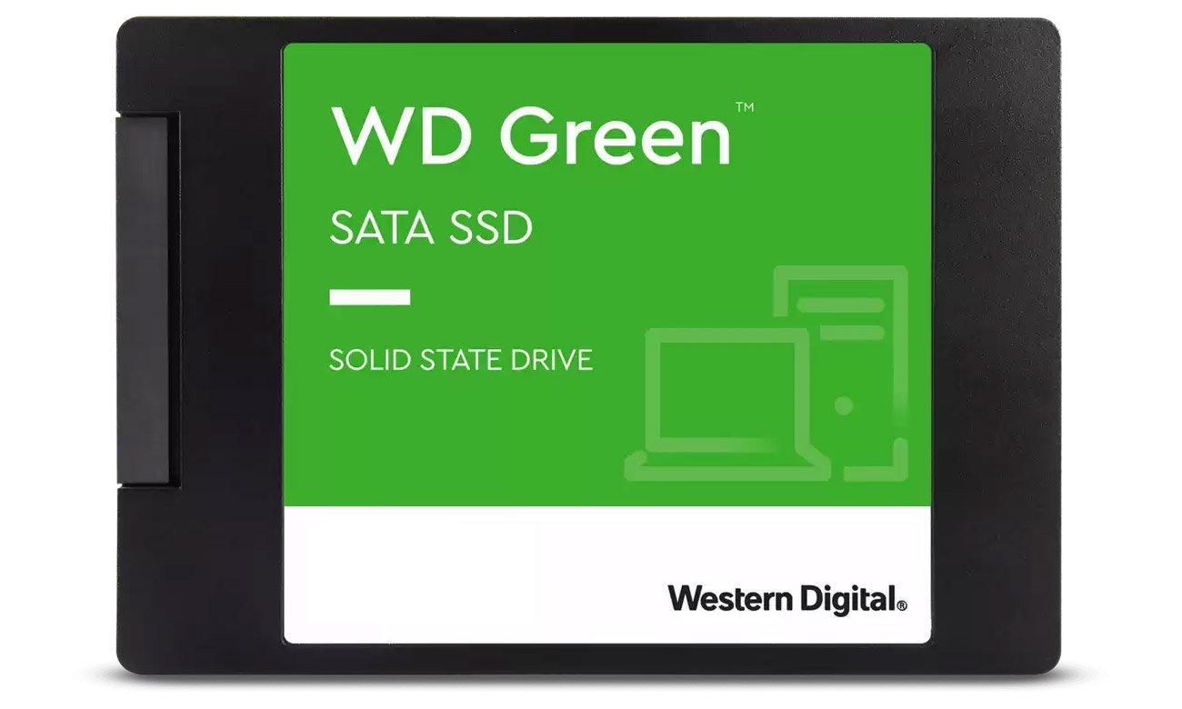 WD 240 ГБ 2,5 дюйма SATA SSD Зеленый вид спереди