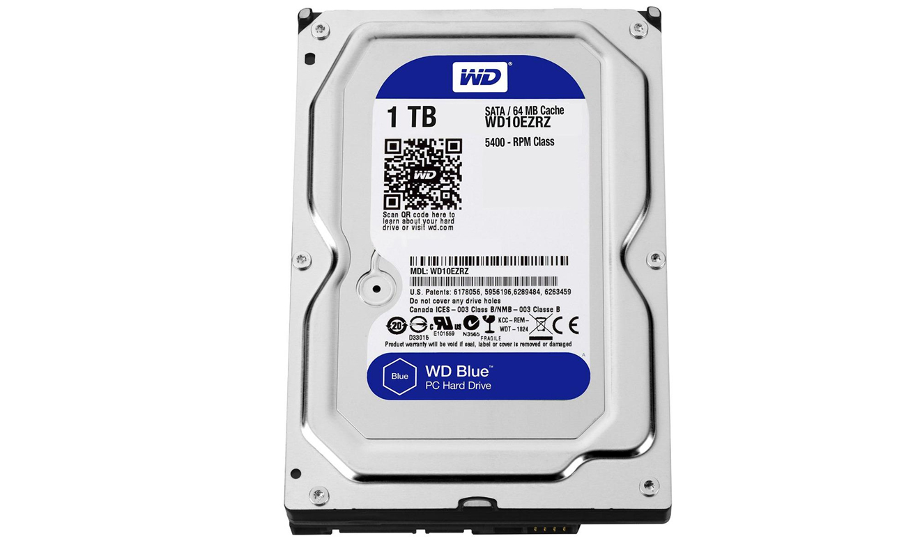 WD 1TB 5400 об/мин 64 МБ СИНИЙ