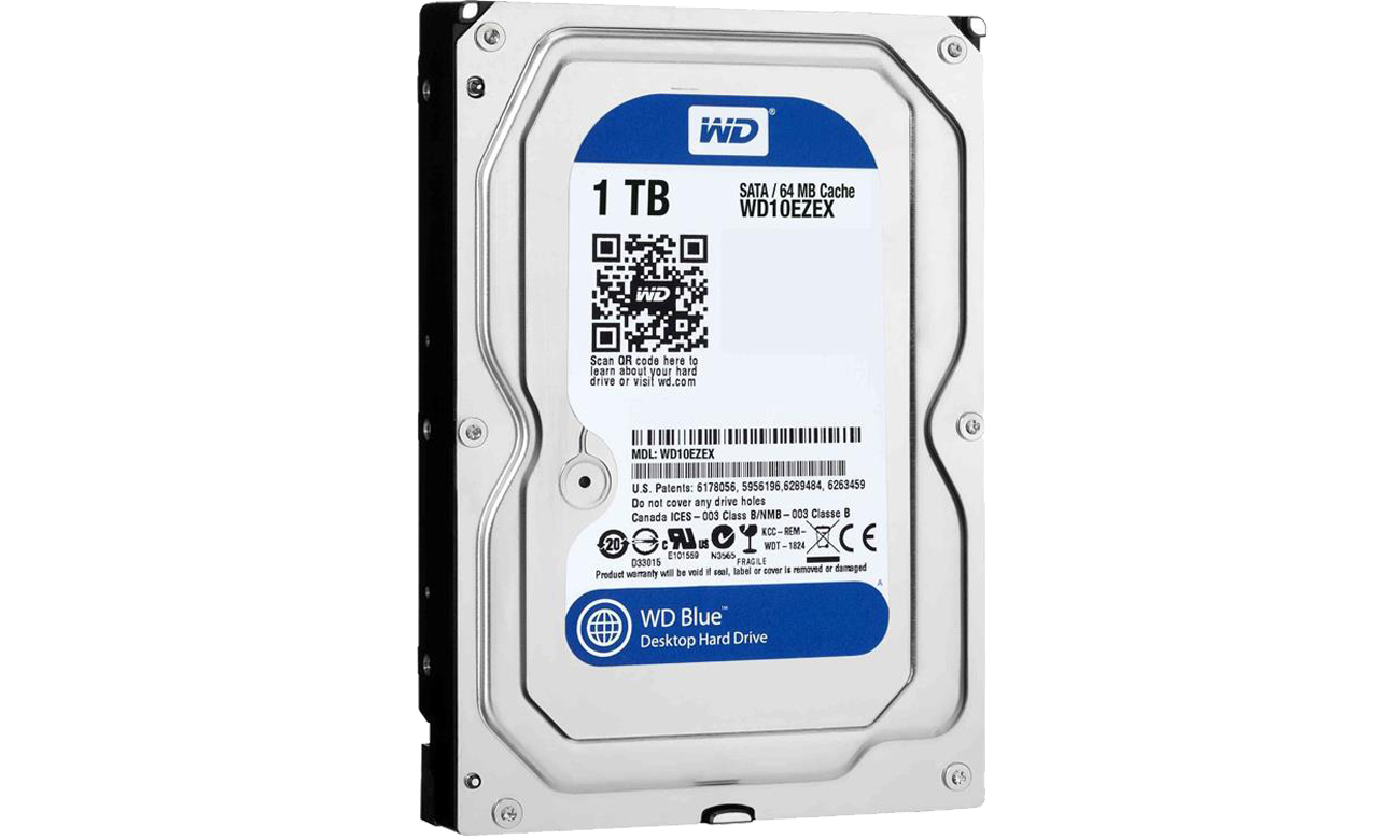 WD 1TB 7200 об/хв 64MB BLUE Acronis