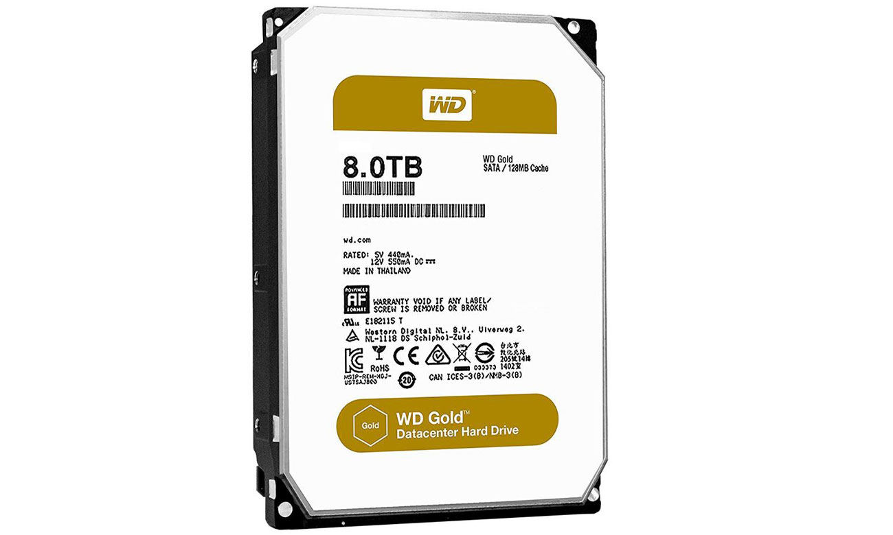 WD 8TB 7200 об/мин 256MB GOLD