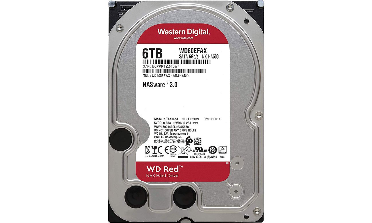 Технологiя WD 6TB IntelliPower 64MB RED NASware 3.0